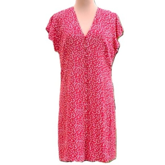Rails Helena Carmine Daisies Mini Dress Size Large New - Picture 2 of 6